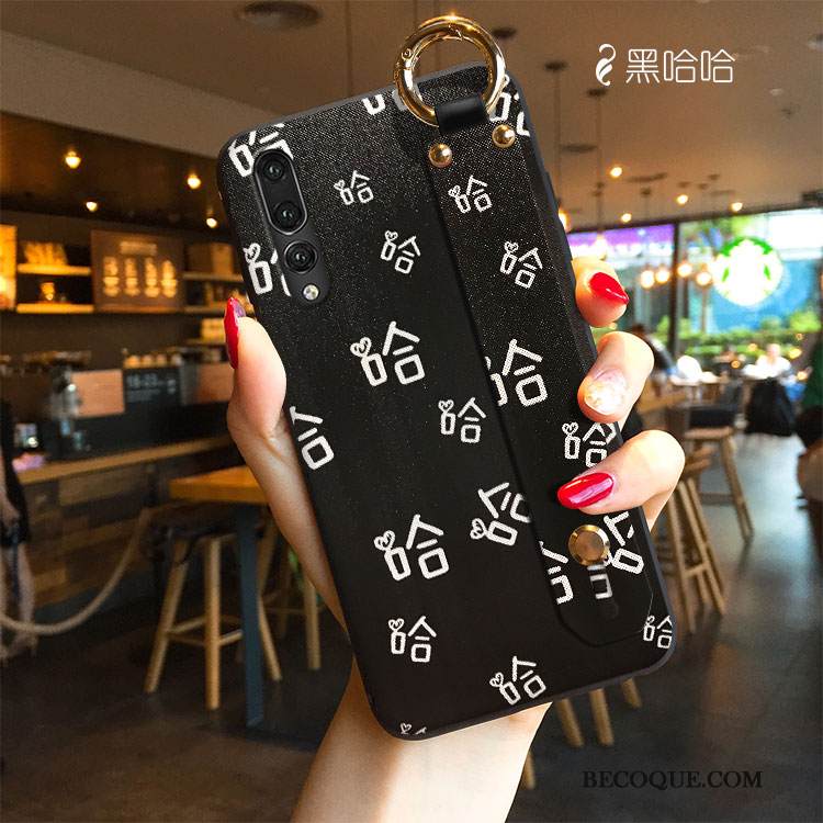 Kuori Huawei P20 Pro Sarjakuva Vihreä Kukkakuvio, Kotelo Huawei P20 Pro Tuki Puhelimen Kuoret