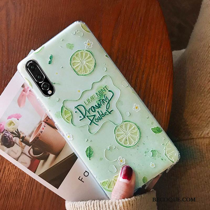 Kuori Huawei P20 Pro Silikoni Murtumaton Kustannukset, Kotelo Huawei P20 Pro Sarjakuva Ihana Trendi