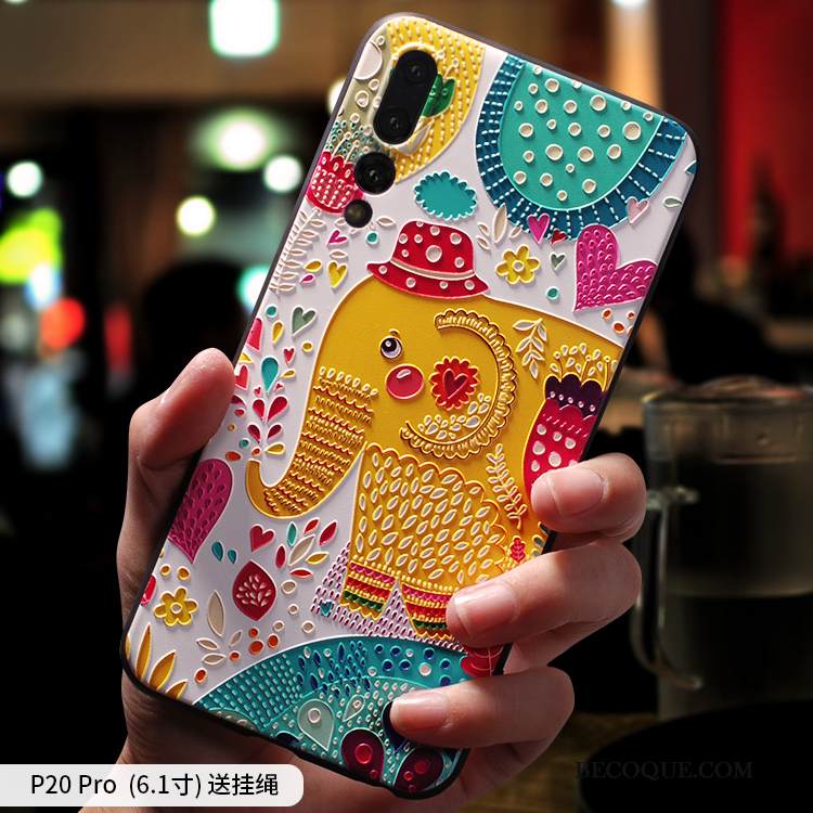 Kuori Huawei P20 Pro Silikoni Persoonallisuus Puhelimen Kuoret, Kotelo Huawei P20 Pro Suojaus Trendi Tide-brändi