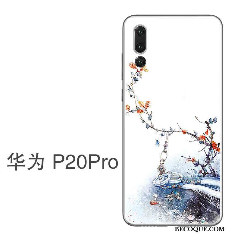 Kuori Huawei P20 Pro Silikoni Ripustettavat Koristeet Taide, Kotelo Huawei P20 Pro Suojaus Ohut Ultra