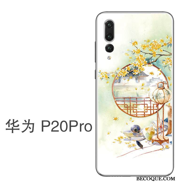 Kuori Huawei P20 Pro Silikoni Ripustettavat Koristeet Taide, Kotelo Huawei P20 Pro Suojaus Ohut Ultra