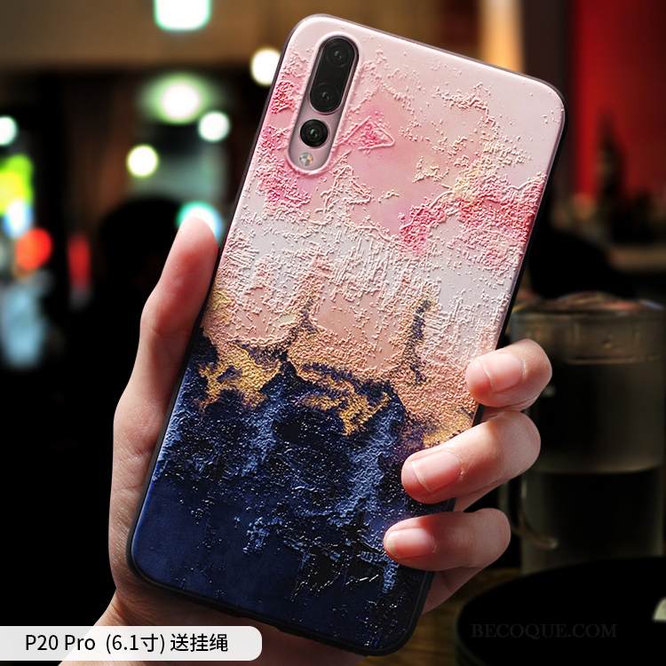 Kuori Huawei P20 Pro Silikoni Ultra Tuuli, Kotelo Huawei P20 Pro Suojaus Pesty Suede Puhelimen Kuoret