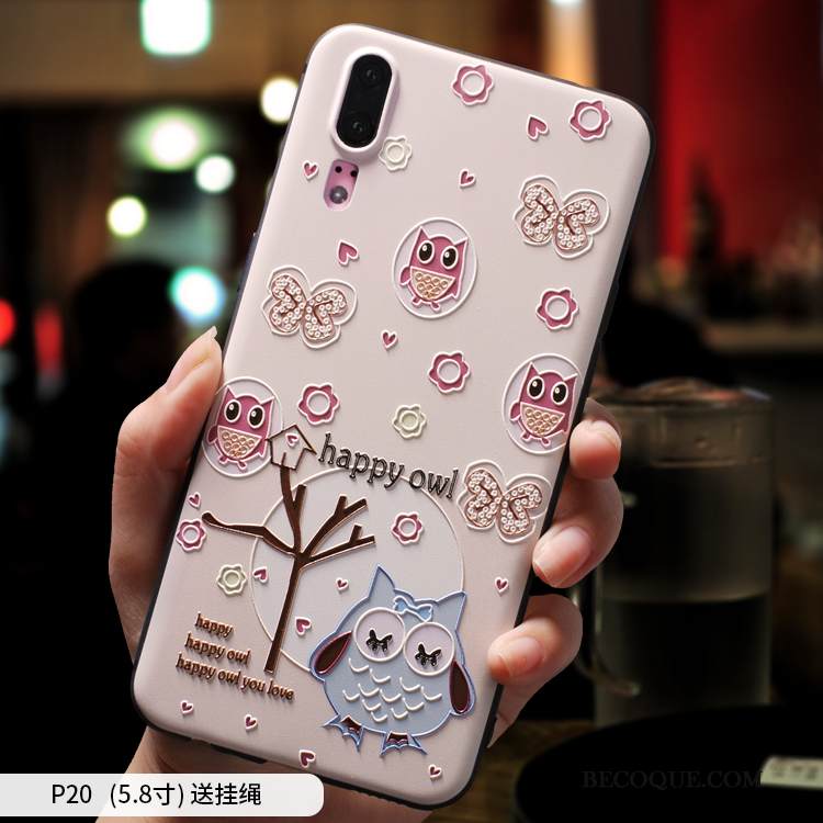 Kuori Huawei P20 Silikoni Pesty Suede Jauhe, Kotelo Huawei P20 Laukut Tide-brändi Murtumaton