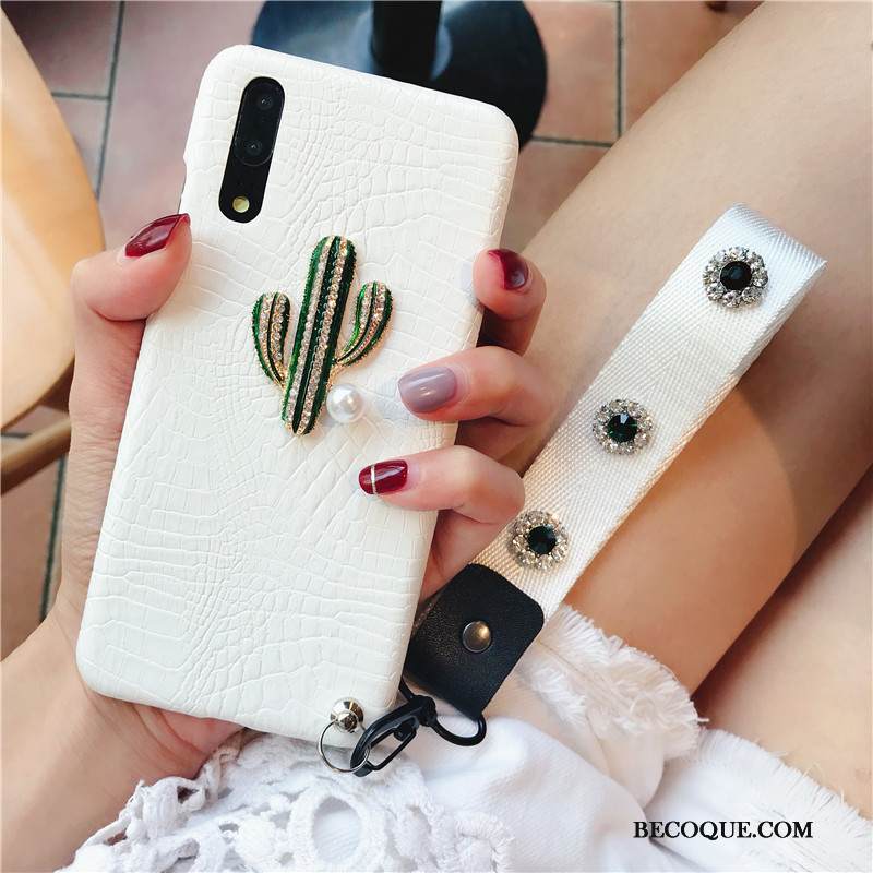 Kuori Huawei P20 Strassi Puhelimen Kuoret Valkoinen, Kotelo Huawei P20 Suojaus