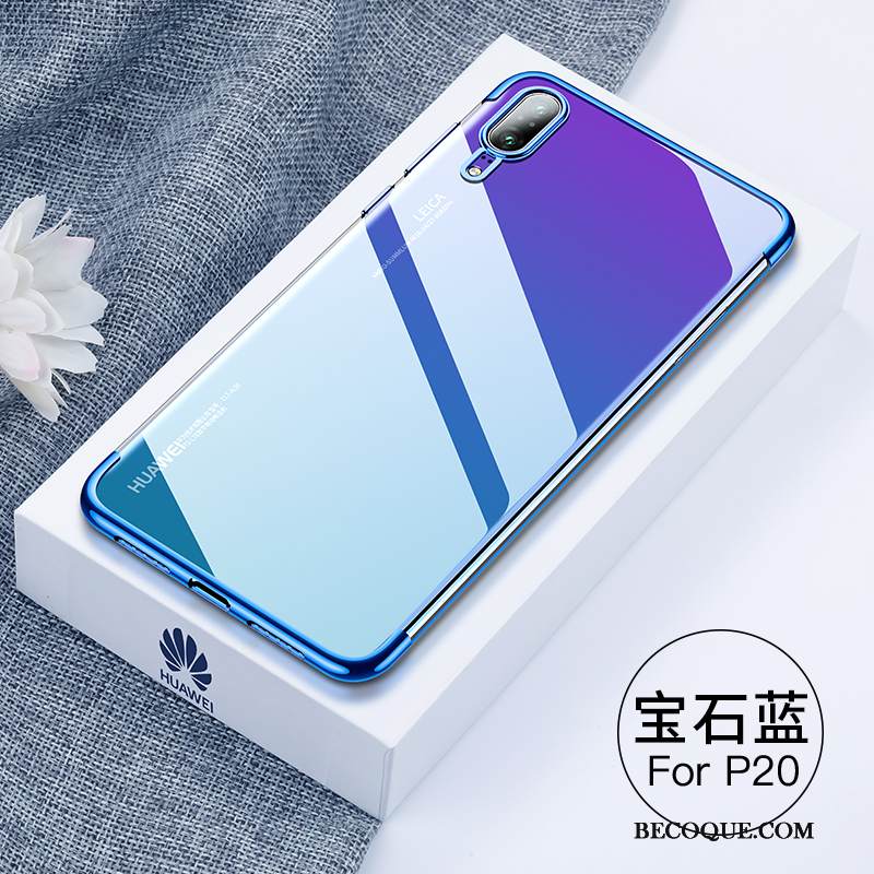 Kuori Huawei P20 Suojaus Ohut Lasi, Kotelo Huawei P20 Pehmeä Neste Ripustettavat Koristeet Net Red