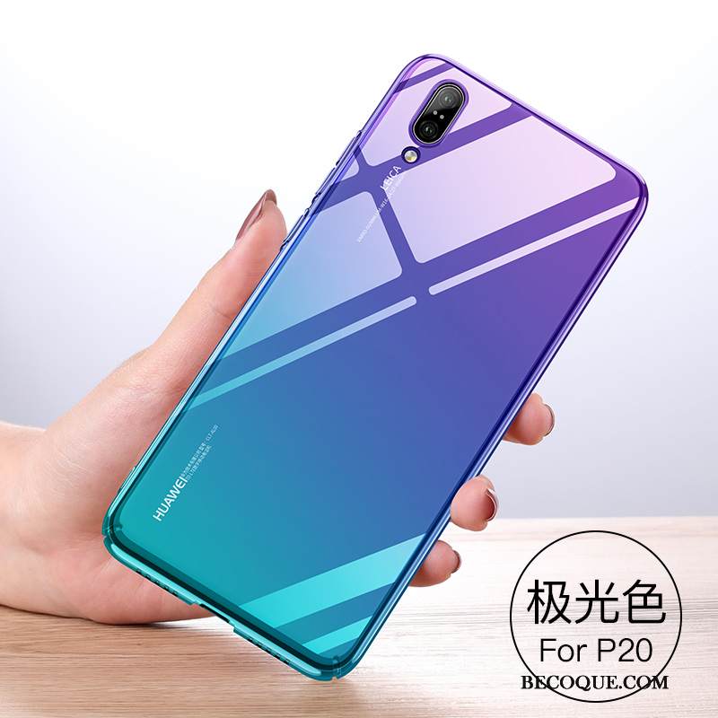 Kuori Huawei P20 Suojaus Ohut Lasi, Kotelo Huawei P20 Pehmeä Neste Ripustettavat Koristeet Net Red