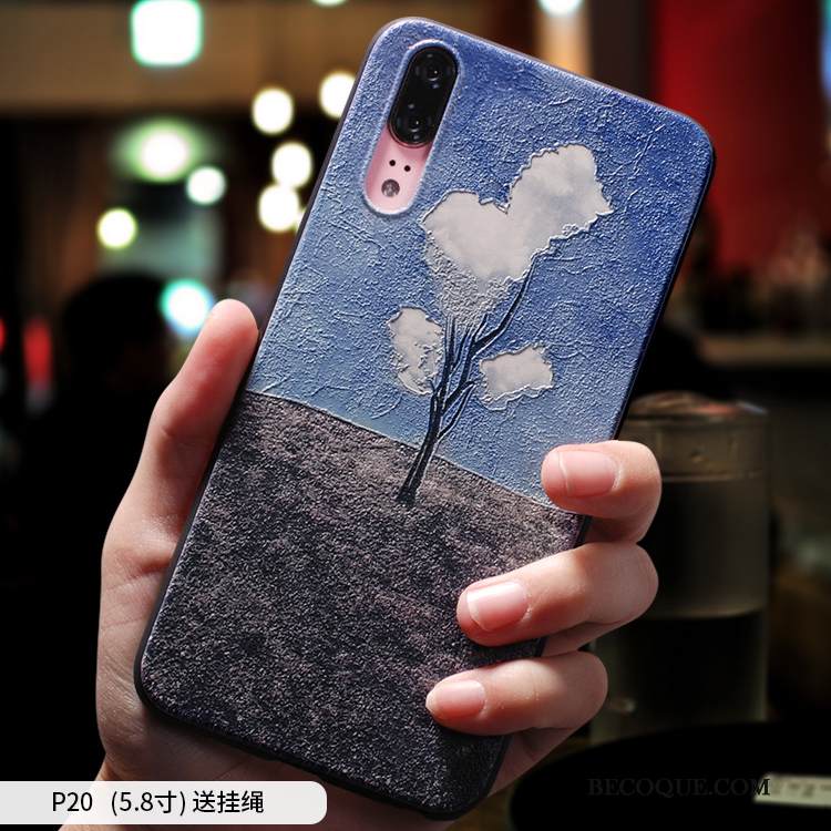 Kuori Huawei P20 Suojaus Vaalean Ohut, Kotelo Huawei P20 Luova Trendi Pesty Suede