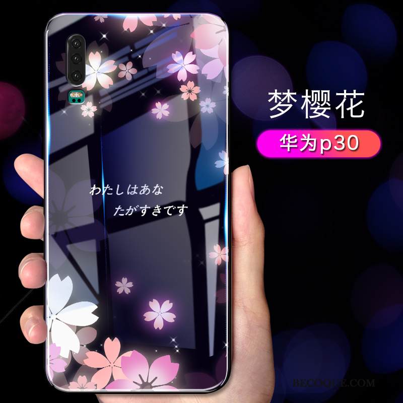 Kuori Huawei P30 Laukut Jauhe Tide-brändi, Kotelo Huawei P30 Pehmeä Neste Murtumaton Puhelimen Kuoret