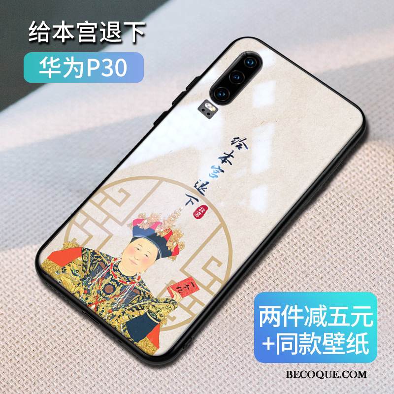 Kuori Huawei P30 Laukut Tide-brändi Rakastunut, Kotelo Huawei P30 Luova Persoonallisuus Uusi