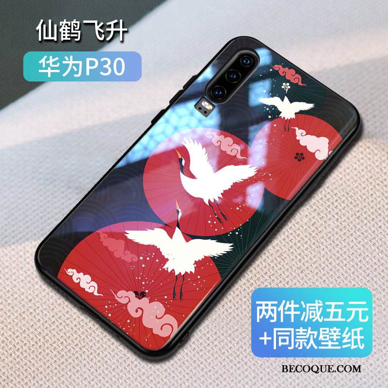 Kuori Huawei P30 Laukut Tide-brändi Rakastunut, Kotelo Huawei P30 Luova Persoonallisuus Uusi