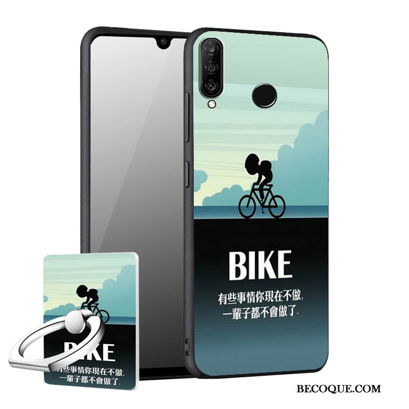 Kuori Huawei P30 Lite Laukut Sininen Puhelimen Kuoret, Kotelo Huawei P30 Lite Suojaus Murtumaton Pesty Suede