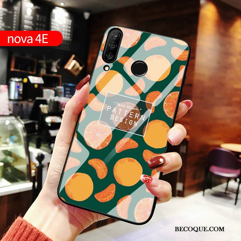 Kuori Huawei P30 Lite Silikoni Lasi Pesty Suede, Kotelo Huawei P30 Lite Suojaus Murtumaton Muokata