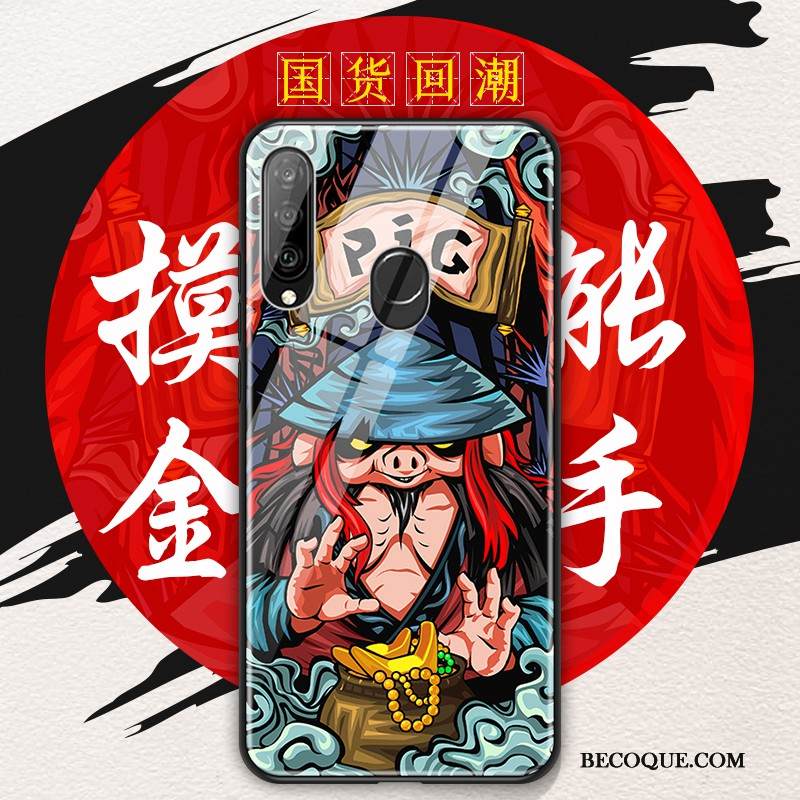 Kuori Huawei P30 Lite Suojaus Lasi Trendi, Kotelo Huawei P30 Lite Monivärinen Kulta Ultra