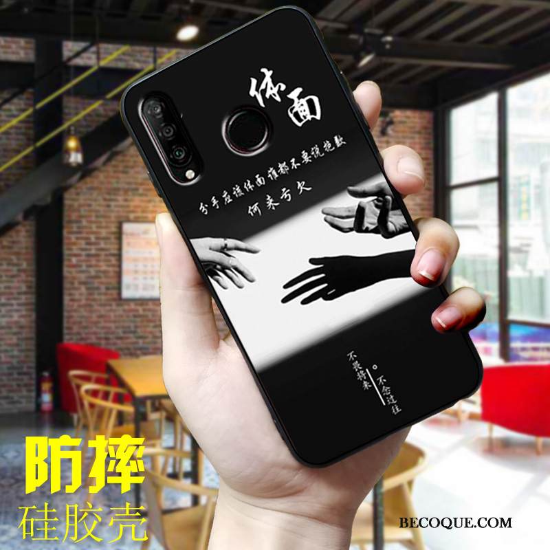 Kuori Huawei P30 Lite Suojaus Murtumaton Sininen, Kotelo Huawei P30 Lite Pehmeä Neste Puhelimen Kuoret Ihana