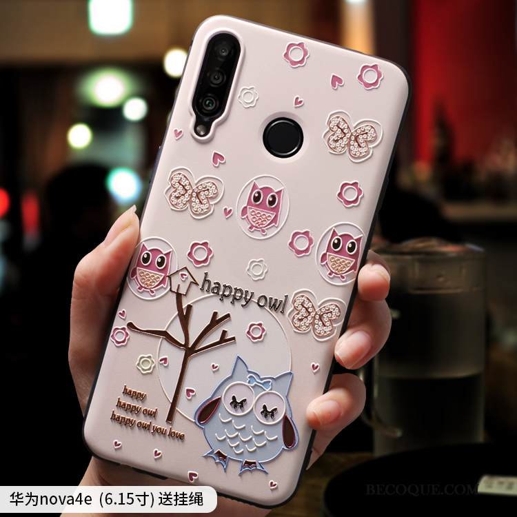 Kuori Huawei P30 Lite Suojaus Persoonallisuus Net Red, Kotelo Huawei P30 Lite Luova Vihreä Pesty Suede