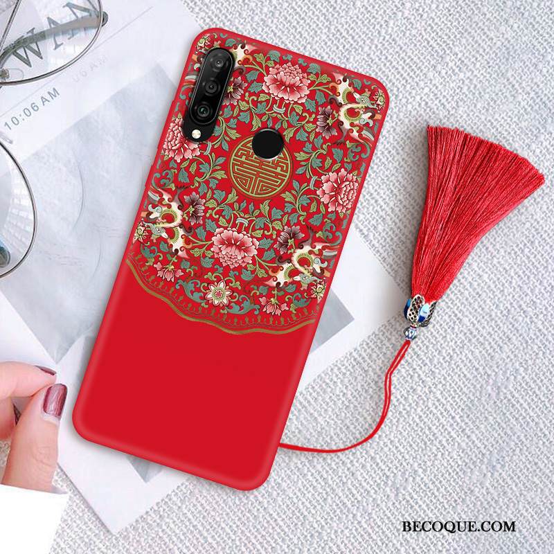 Kuori Huawei P30 Lite Suojaus Persoonallisuus Palatsi, Kotelo Huawei P30 Lite Vuosikerta Puhelimen Kuoret Musta