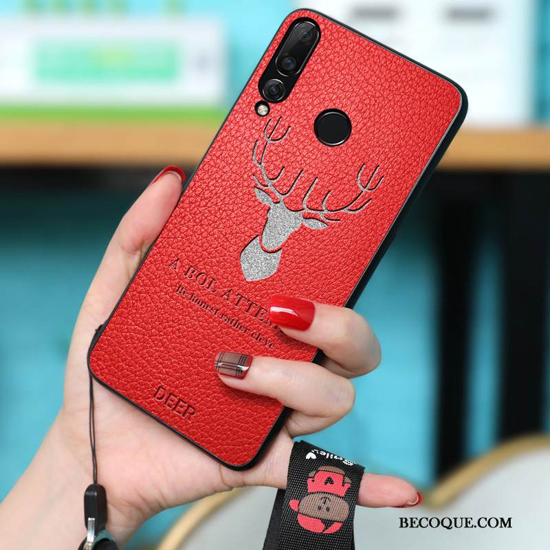 Kuori Huawei P30 Lite Suojaus Yksinkertainen Puhelimen Kuoret, Kotelo Huawei P30 Lite Luova Punainen Tuuli