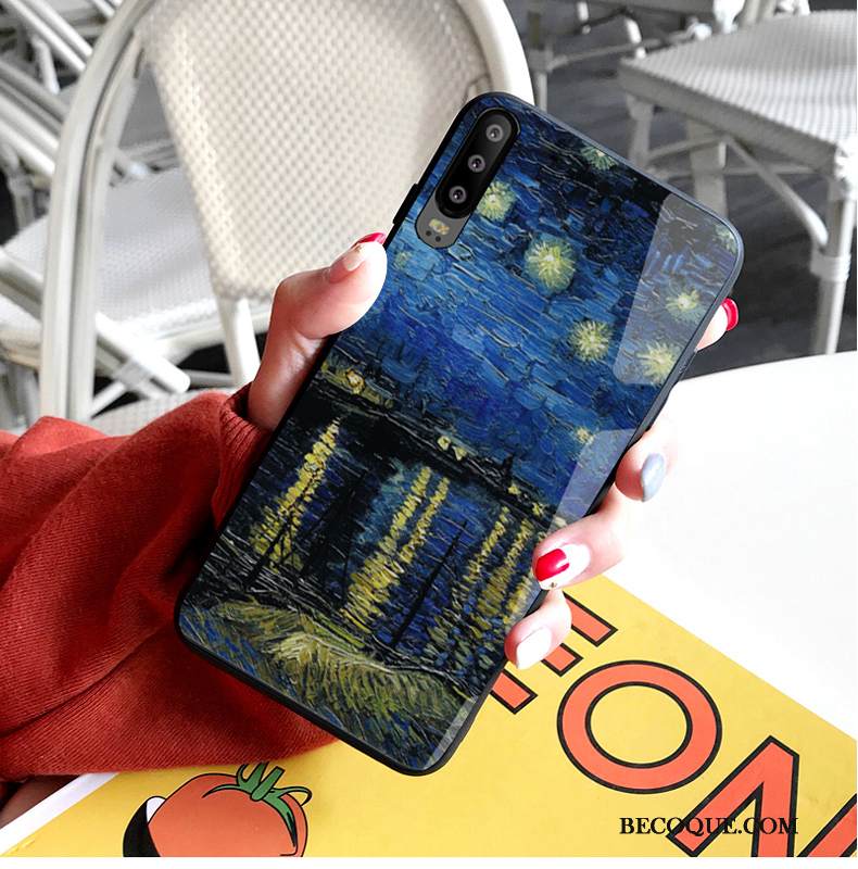 Kuori Huawei P30 Luova Rakastunut Vaalean, Kotelo Huawei P30 Laukut Peili Tide-brändi