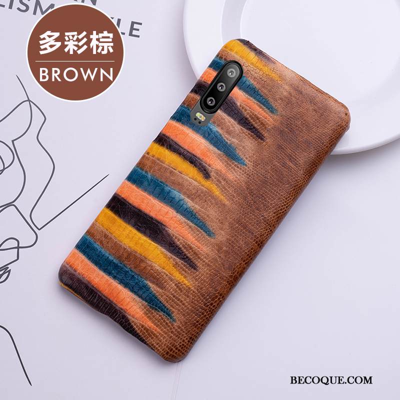 Kuori Huawei P30 Luova Tide-brändi Keltainen, Kotelo Huawei P30 Maalaus Kova Murtumaton