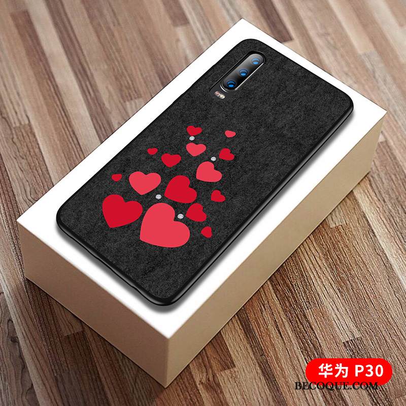 Kuori Huawei P30 Nahka Kukkakuvio Liiketoiminta, Kotelo Huawei P30 Laukut Ultra Murtumaton