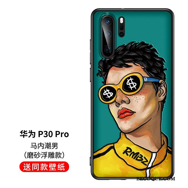 Kuori Huawei P30 Pro Laukut Murtumaton Ohut, Kotelo Huawei P30 Pro Silikoni Rakastunut Persoonallisuus
