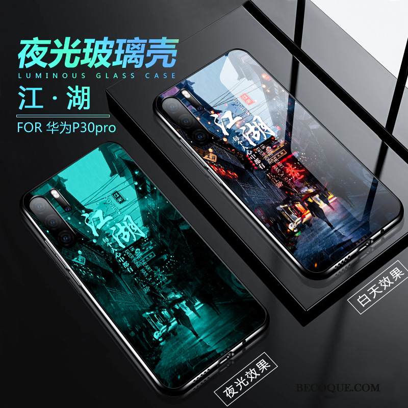 Kuori Huawei P30 Pro Laukut Persoonallisuus Sininen, Kotelo Huawei P30 Pro Pehmeä Neste Kirkas Pesty Suede