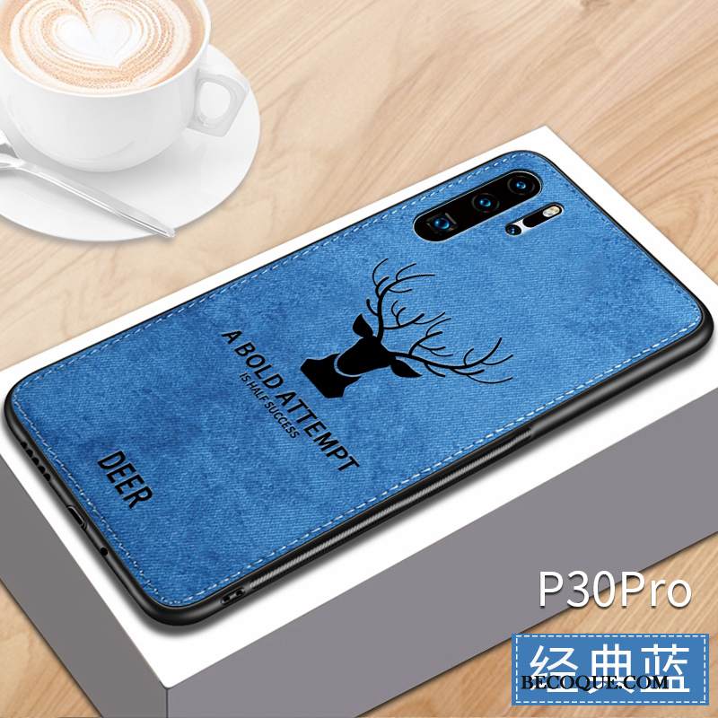 Kuori Huawei P30 Pro Laukut Puhelimen Kuoret Murtumaton, Kotelo Huawei P30 Pro Pehmeä Neste Rengas Sininen