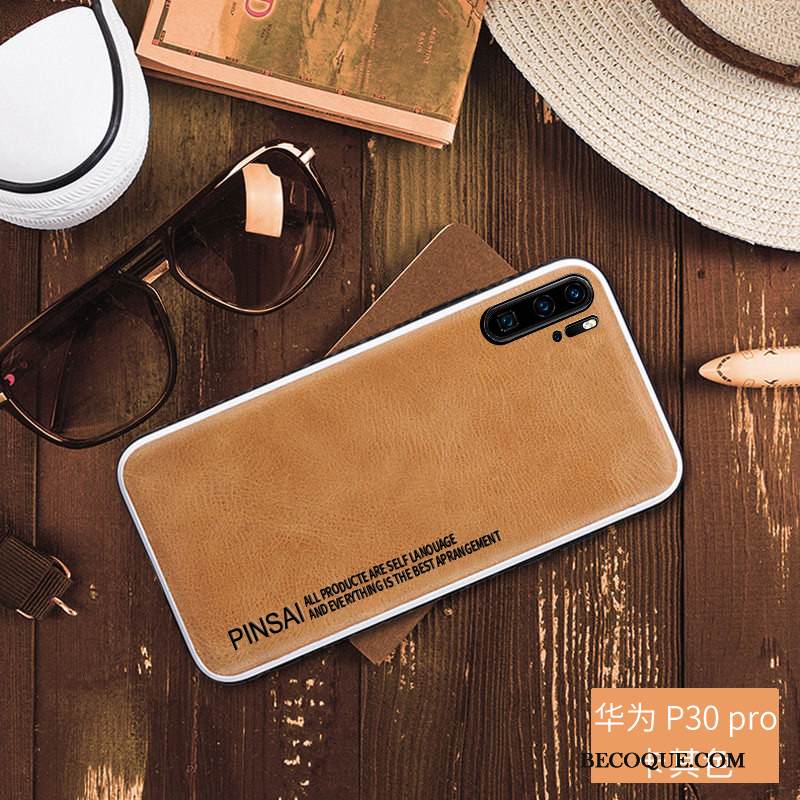 Kuori Huawei P30 Pro Laukut Puhelimen Kuoret Tide-brändi, Kotelo Huawei P30 Pro Nahka Musta Murtumaton