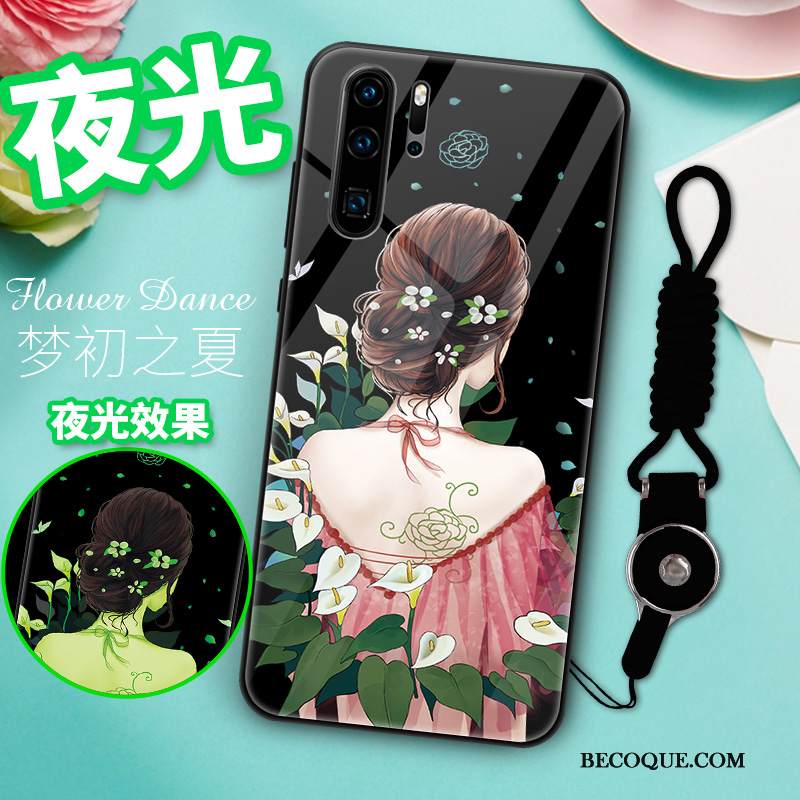 Kuori Huawei P30 Pro Laukut Tide-brändi Murtumaton, Kotelo Huawei P30 Pro Luova Persoonallisuus Musta