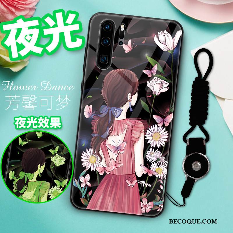 Kuori Huawei P30 Pro Laukut Tide-brändi Murtumaton, Kotelo Huawei P30 Pro Luova Persoonallisuus Musta