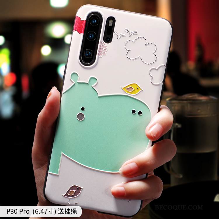 Kuori Huawei P30 Pro Luova Persoonallisuus Sininen, Kotelo Huawei P30 Pro Silikoni Pesty Suede Uusi