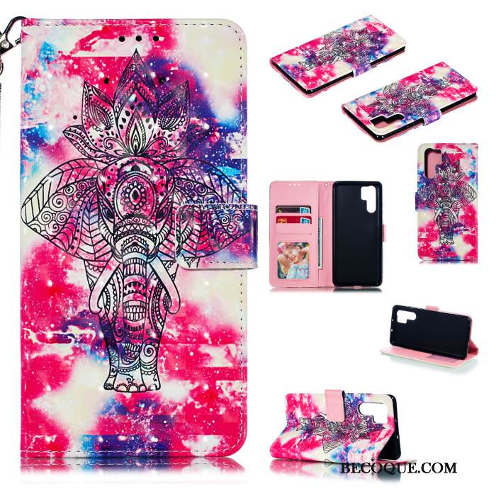 Kuori Huawei P30 Pro Luova Puhelimen Kuoret Kortti, Kotelo Huawei P30 Pro Nahka Murtumaton Persoonallisuus