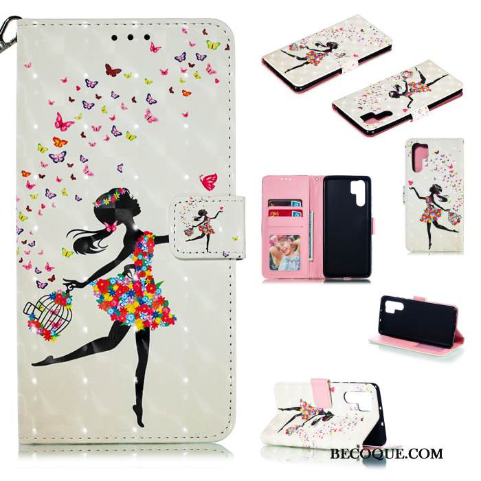 Kuori Huawei P30 Pro Luova Puhelimen Kuoret Kortti, Kotelo Huawei P30 Pro Nahka Murtumaton Persoonallisuus