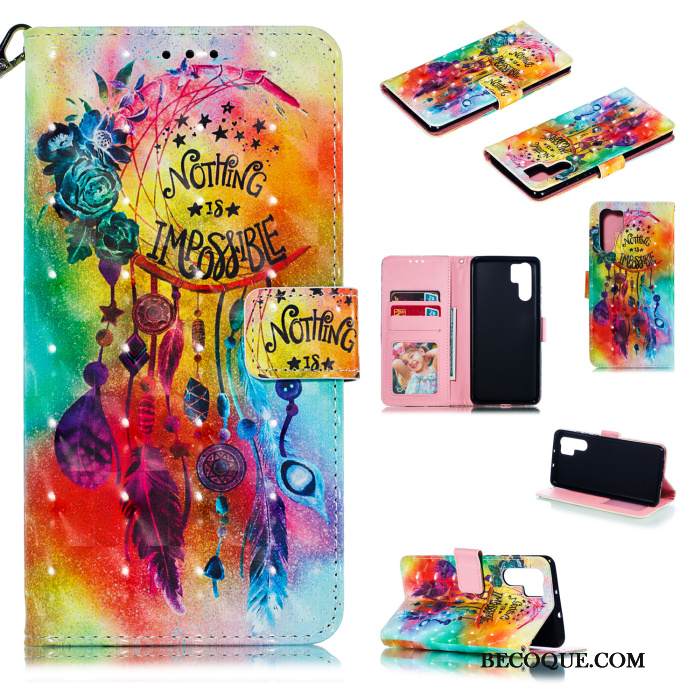 Kuori Huawei P30 Pro Luova Puhelimen Kuoret Kortti, Kotelo Huawei P30 Pro Nahka Murtumaton Persoonallisuus