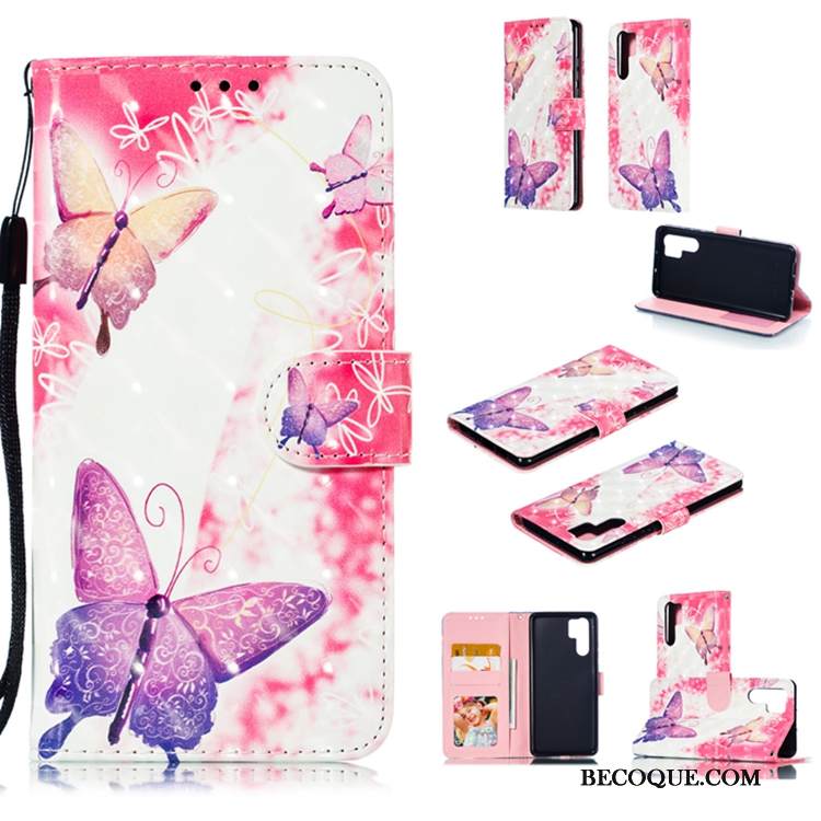 Kuori Huawei P30 Pro Nahka Puhelimen Kuoret Valkoinen, Kotelo Huawei P30 Pro Laukut Murtumaton