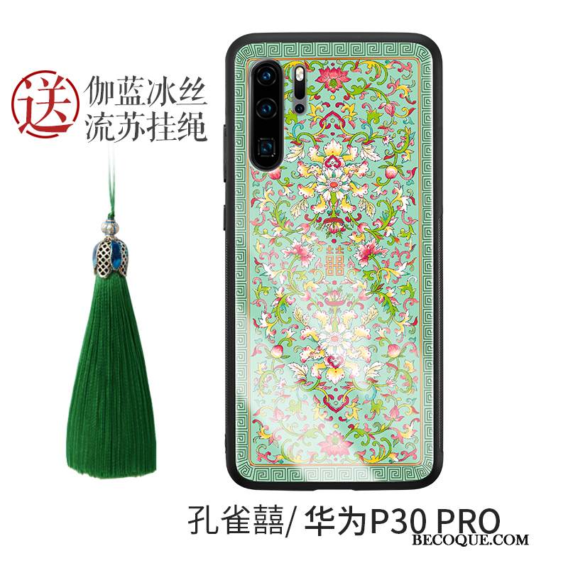 Kuori Huawei P30 Pro Silikoni Murtumaton Punainen, Kotelo Huawei P30 Pro Laukut Lasi Puhelimen Kuoret
