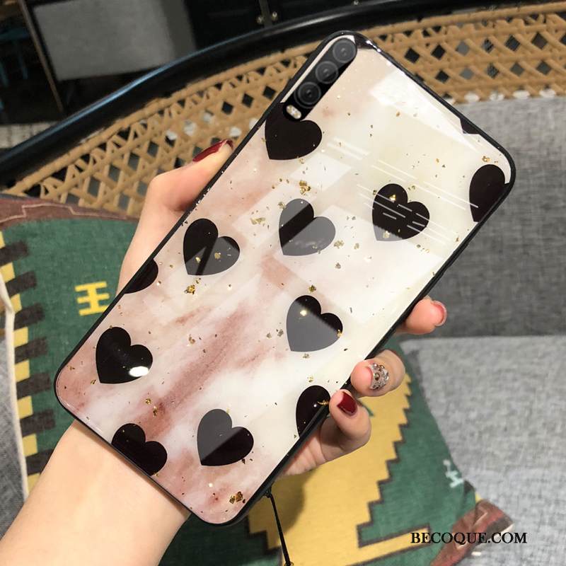 Kuori Huawei P30 Silikoni Persoonallisuus Trendi, Kotelo Huawei P30 Pehmeä Neste Punainen Puhelimen Kuoret