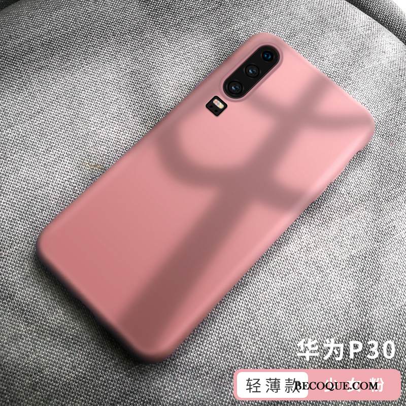 Kuori Huawei P30 Silikoni Punainen Uusi, Kotelo Huawei P30 Pehmeä Neste Tide-brändi Puhelimen Kuoret