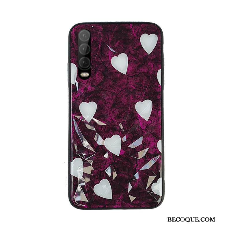 Kuori Huawei P30 Silikoni Rakkaus Murtumaton, Kotelo Huawei P30 Suojaus Net Red Persoonallisuus