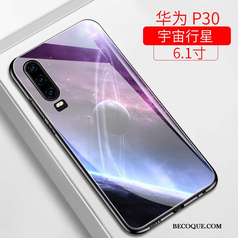 Kuori Huawei P30 Silikoni Ultra Ohut, Kotelo Huawei P30 Laukut Violetti Puhelimen Kuoret