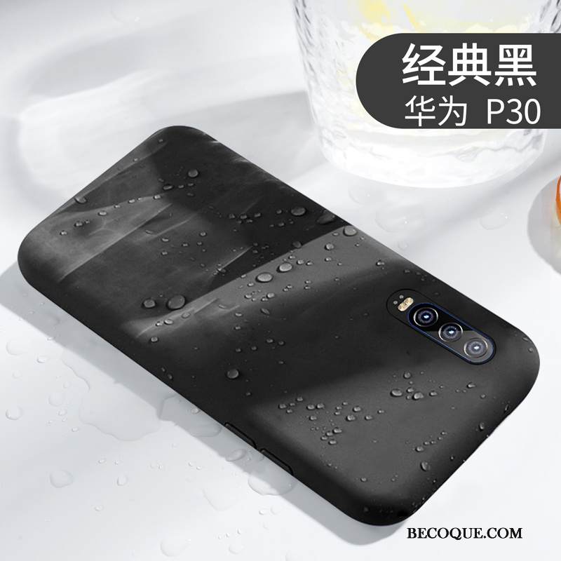 Kuori Huawei P30 Suojaus Murtumaton Yksinkertainen, Kotelo Huawei P30 Pehmeä Neste Kiinteä Väri Ohut