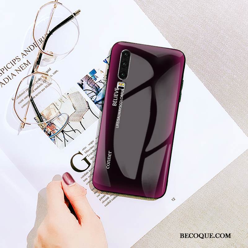 Kuori Huawei P30 Suojaus Net Red Punainen, Kotelo Huawei P30 Laukut Jauhe Persoonallisuus