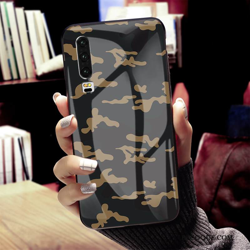 Kuori Huawei P30 Suojaus Net Red Punainen, Kotelo Huawei P30 Laukut Jauhe Persoonallisuus