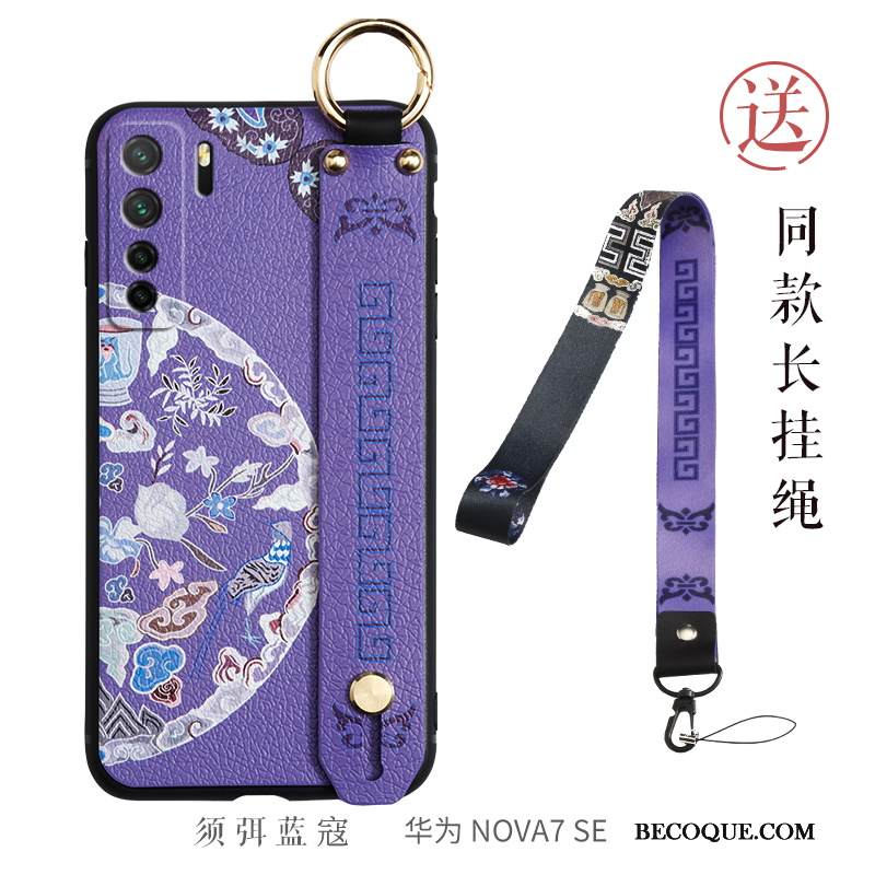 Kuori Huawei P40 Lite 5g Laukut Kiinalainen Tyyli Ultra, Kotelo Huawei P40 Lite 5g Pehmeä Neste Puhelimen Kuoret Violetti