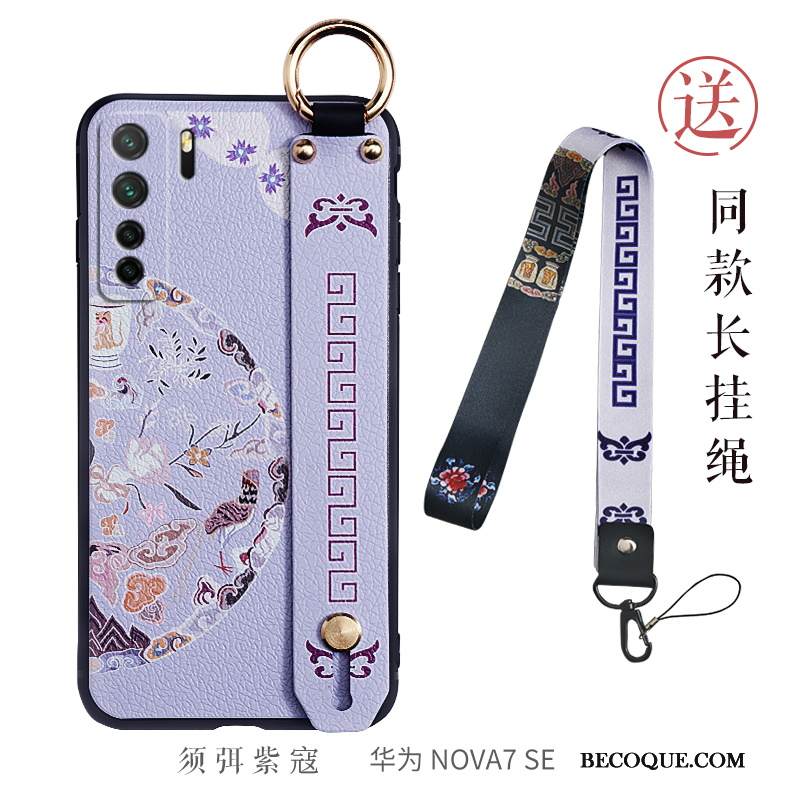 Kuori Huawei P40 Lite 5g Laukut Kiinalainen Tyyli Ultra, Kotelo Huawei P40 Lite 5g Pehmeä Neste Puhelimen Kuoret Violetti