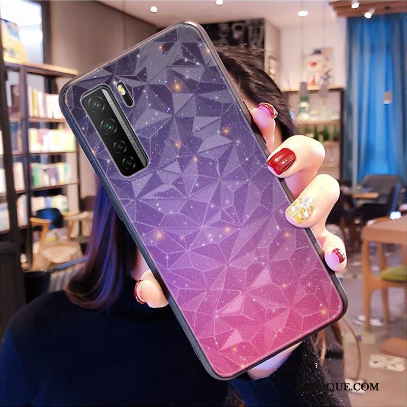 Kuori Huawei P40 Lite 5g Laukut Net Red Puhelimen Kuoret, Kotelo Huawei P40 Lite 5g Pehmeä Neste Malli Sininen