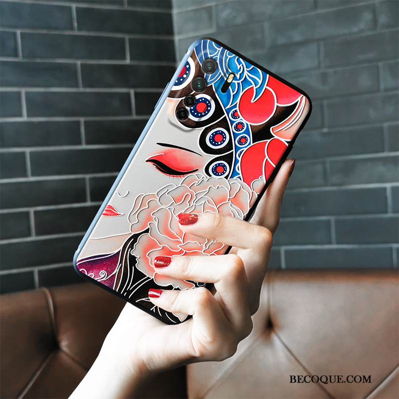 Kuori Huawei P40 Lite 5g Laukut Pekingin Ooppera Hua Dan, Kotelo Huawei P40 Lite 5g Vuosikerta Pesty Suede Suuntaus