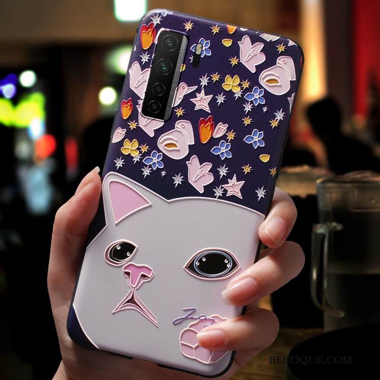 Kuori Huawei P40 Lite 5g Sarjakuva Ultra Ripustettavat Koristeet, Kotelo Huawei P40 Lite 5g Silikoni Sininen Ihana