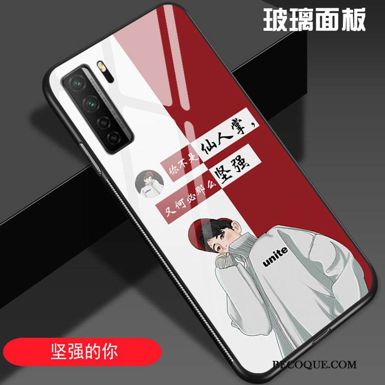 Kuori Huawei P40 Lite 5g Tila Jauhe Lasi, Kotelo Huawei P40 Lite 5g Silikoni Persoonallisuus Murtumaton