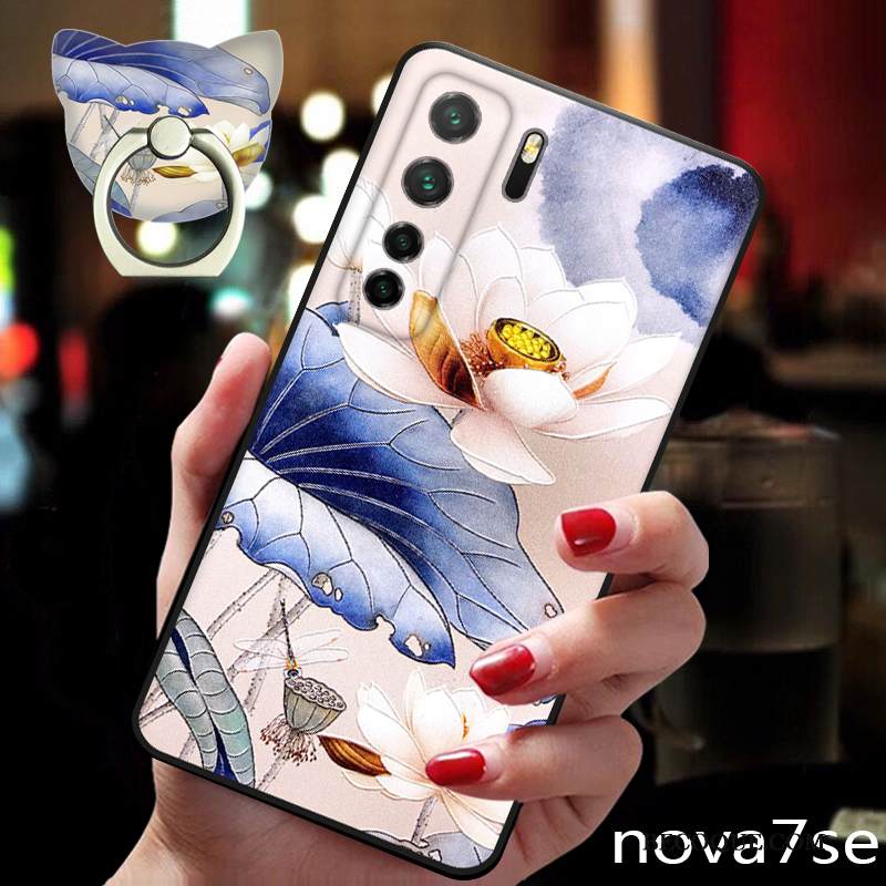 Kuori Huawei P40 Lite 5g Vuosikerta Uusi Murtumaton, Kotelo Huawei P40 Lite 5g Silikoni Sininen Tuuli